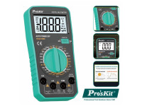 PROSKIT Multímetro Digital 3½ Retroiluminado True Rms PROSKIT Multímetro Digital 3½ Retroiluminado True Rms